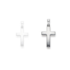 Anhänger Gold 750 Weiss Kreuz Matt – 1258.02717/0001