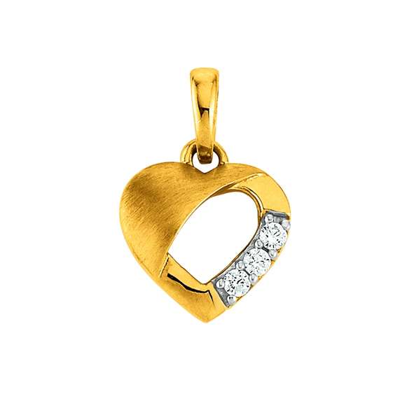 Anhänger Herz aus 750 Gelbgold - 1156.08868/0001