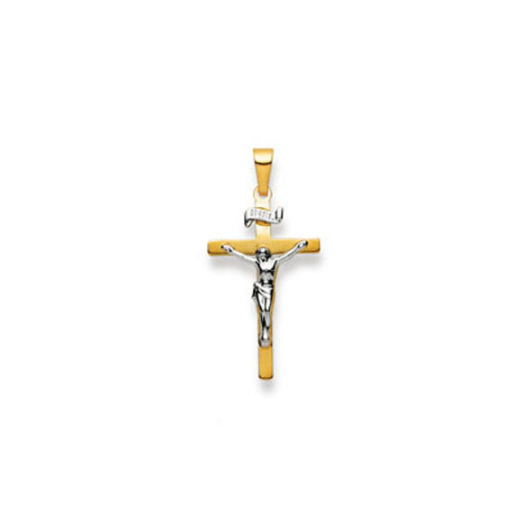 Anhänger Kreuz Gelbgold-Weissgold 750 Gold - 1558.01227/0003