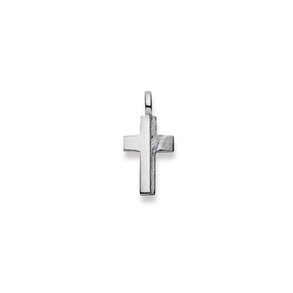 Anhänger Kreuz Weissgold 18 mm 750 Weissgold - 1258.02989/0002