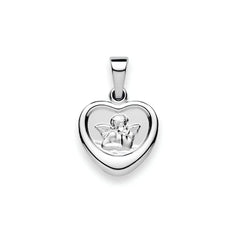 Engel Anhänger 925 Silber 12 mm Rhodiniert Matt/Poliert - 6258.02557/1200