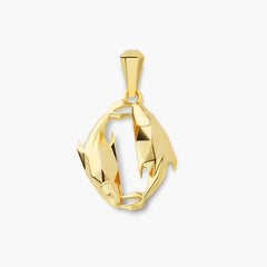 Anhänger Sternzeichen Fische Gelbgold 585 Gold - 58-00241