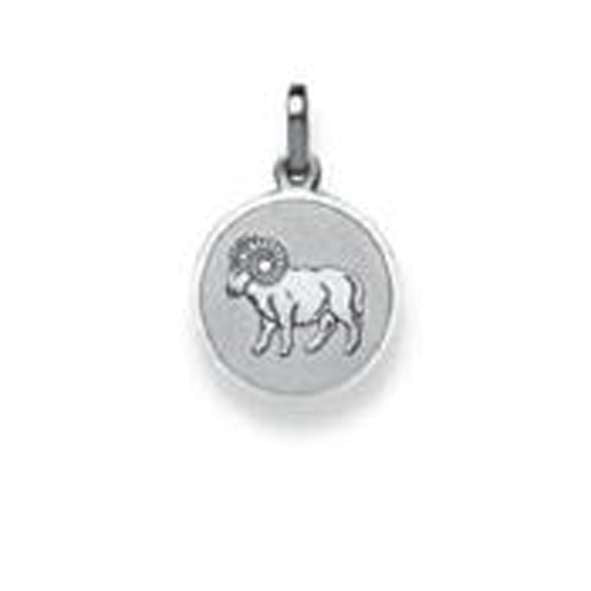 Anhänger Widder Silber 925 rhodiniert matt/poliert 12 mm – 6254.06052/0400