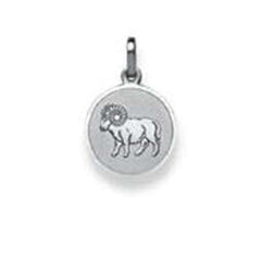 Anhänger Widder Silber 925 rhodiniert matt/poliert 12 mm – 6254.06052/0400