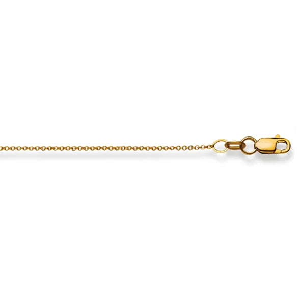 Ankerhalskette 18 Karat Gold -750 in Gelbgold Unisex 38cm - 50 cm x 1.3 mm