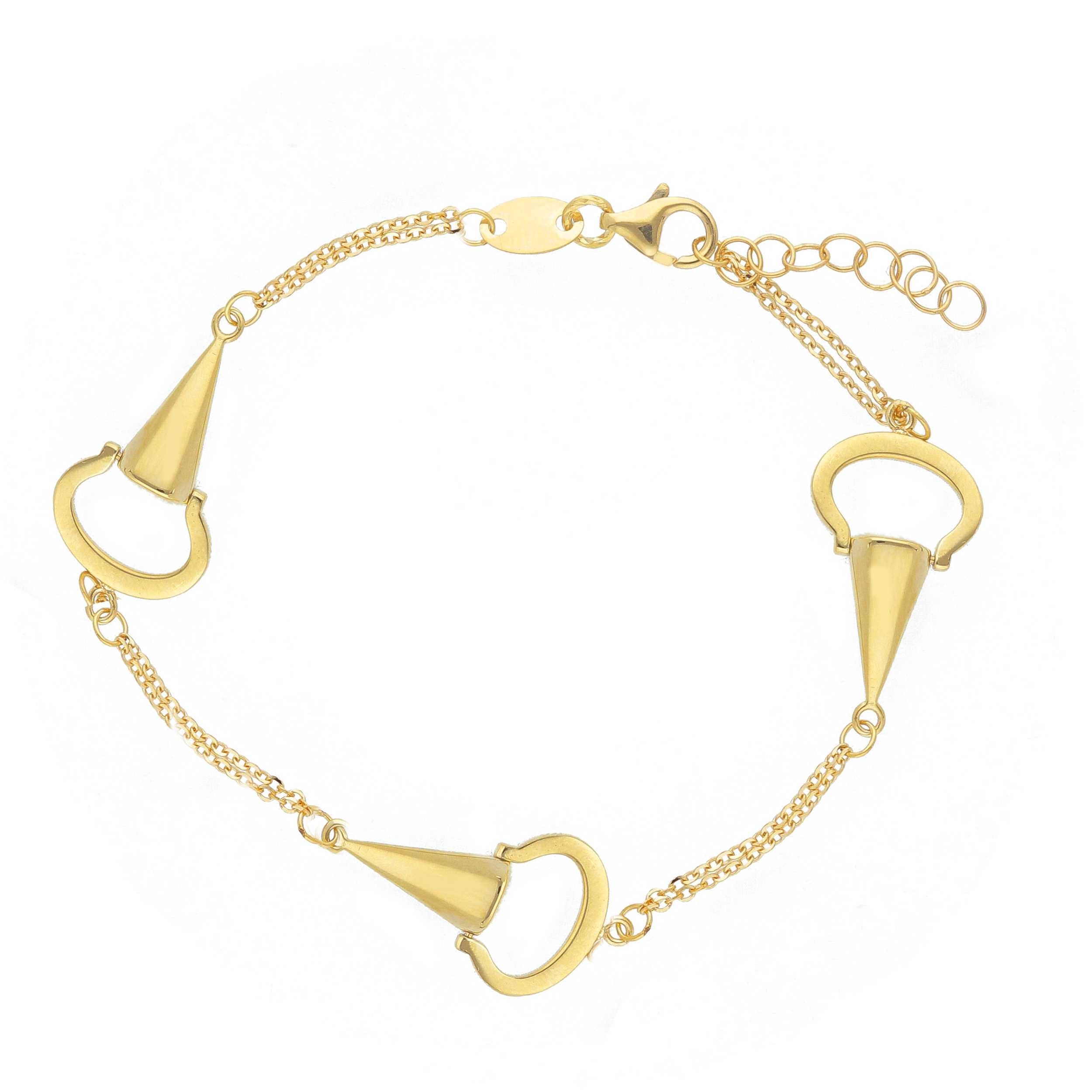 Armband aus 18 Karat Gelbgold mit Elementdesign 17 + 2 cm - 278378