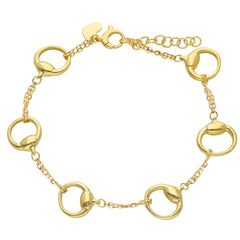 Armband aus 18 Karat Gelbgold mit Elementdesign 19 cm - 265043