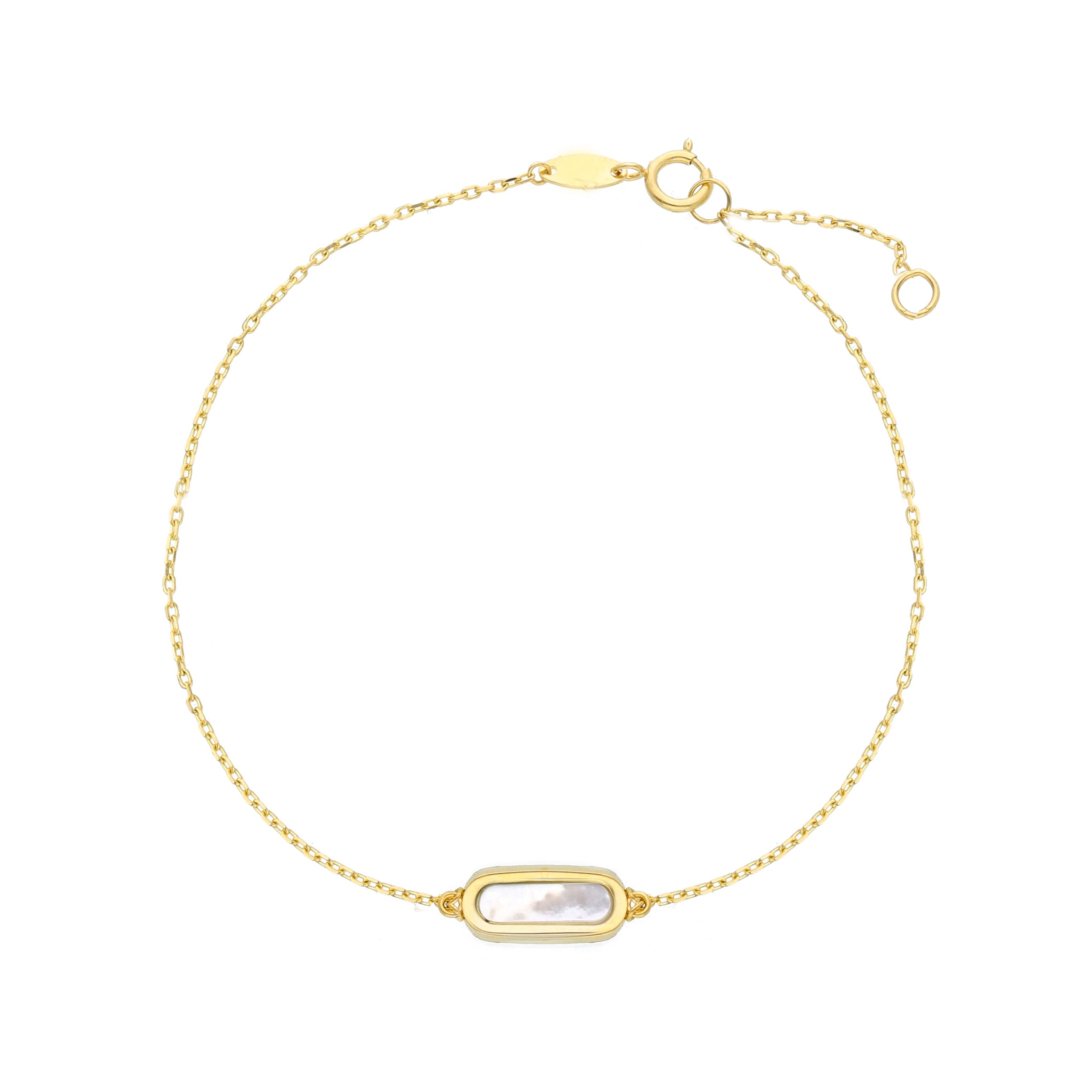 Armband in 18 Karat - 750 Gelbgold mit Perlmutt - 277663