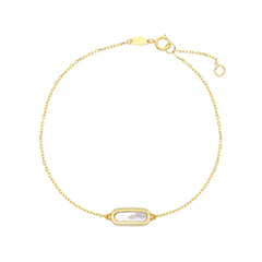 Armband in 18 Karat - 750 Gelbgold mit Perlmutt - 277663