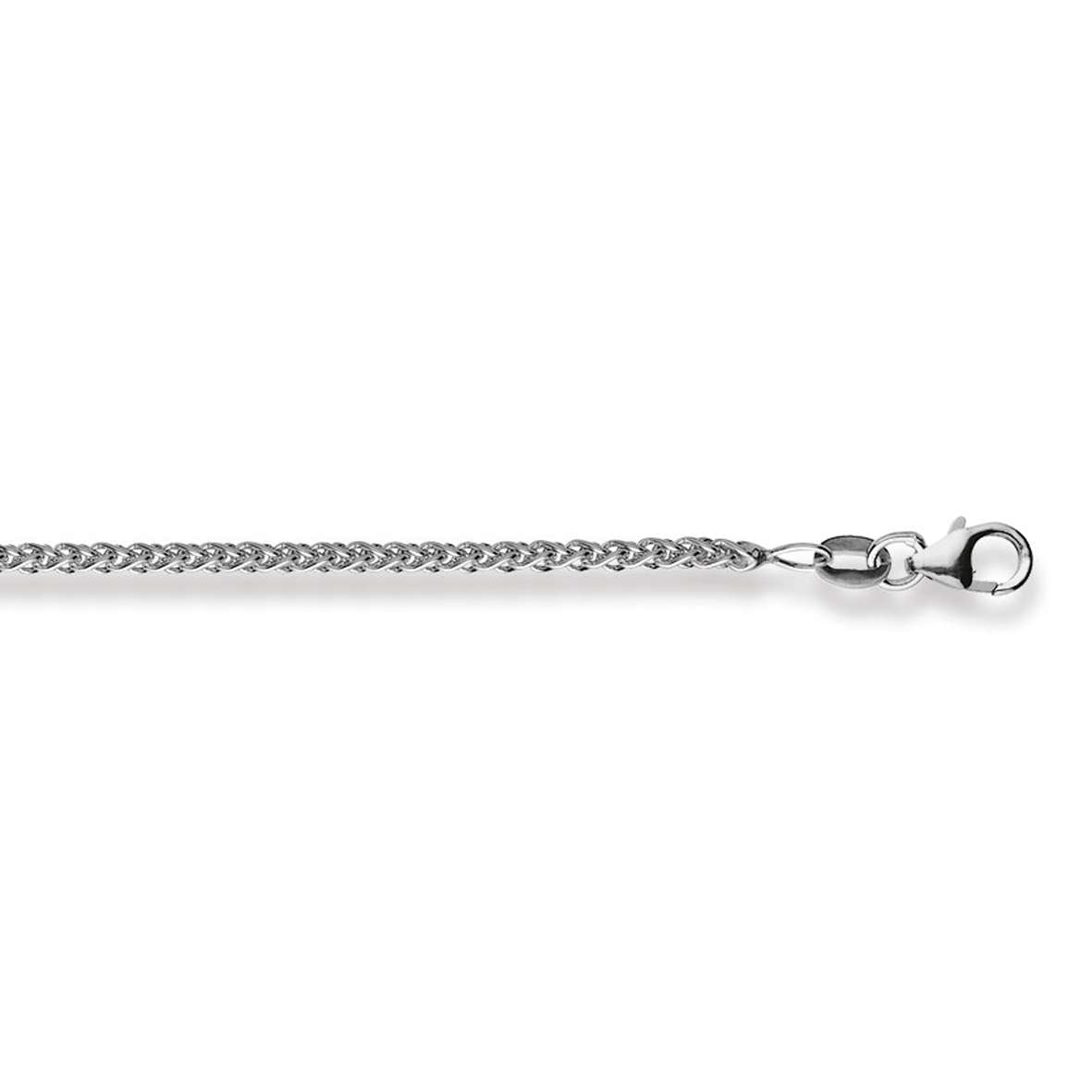 Armband Zopf Weissgold 19 cm 750 Weissgold - 1271.04603/1900