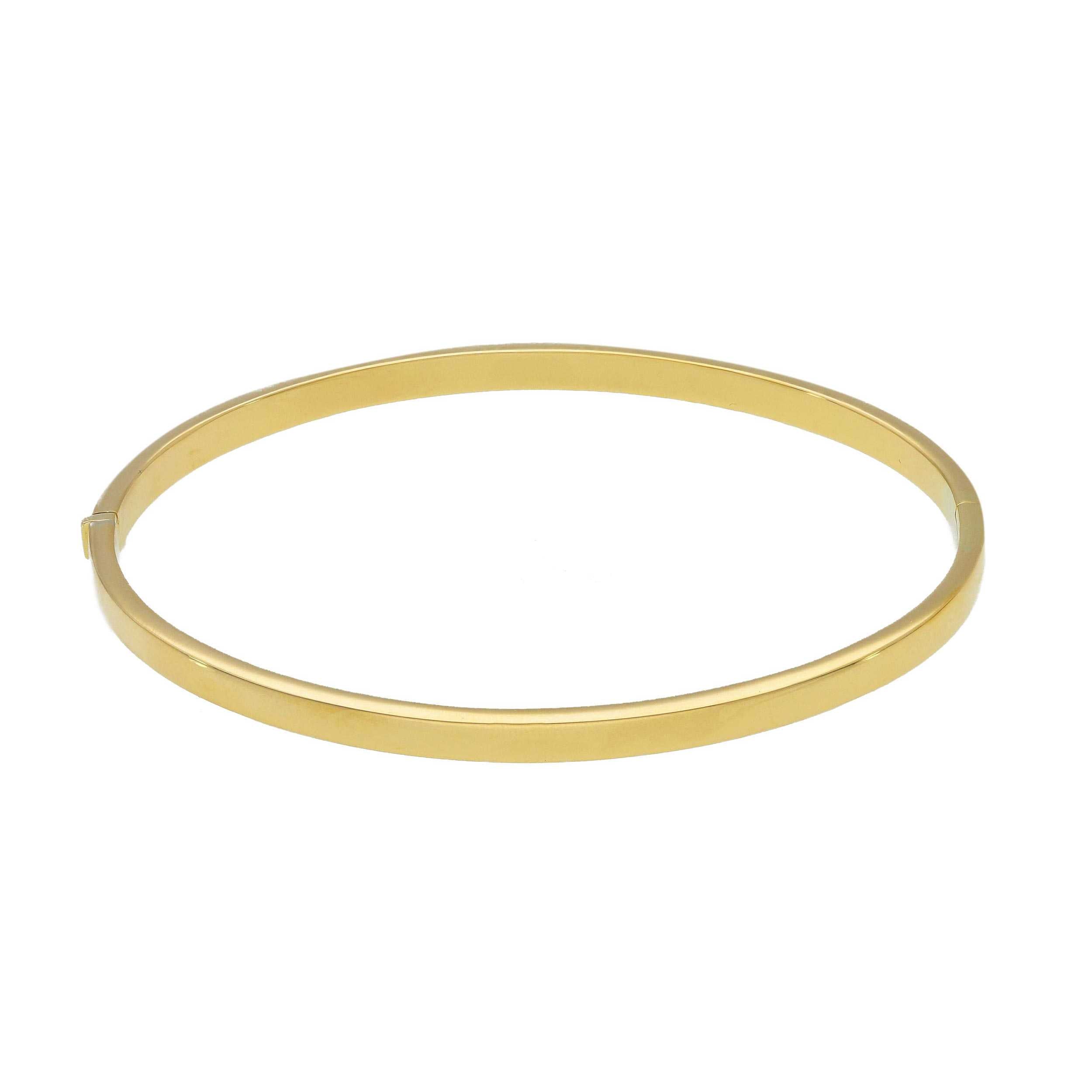 Armreif aus 18 Karat Gelbgold mit ovalem Profil 4 x 2.5 mm - 265425