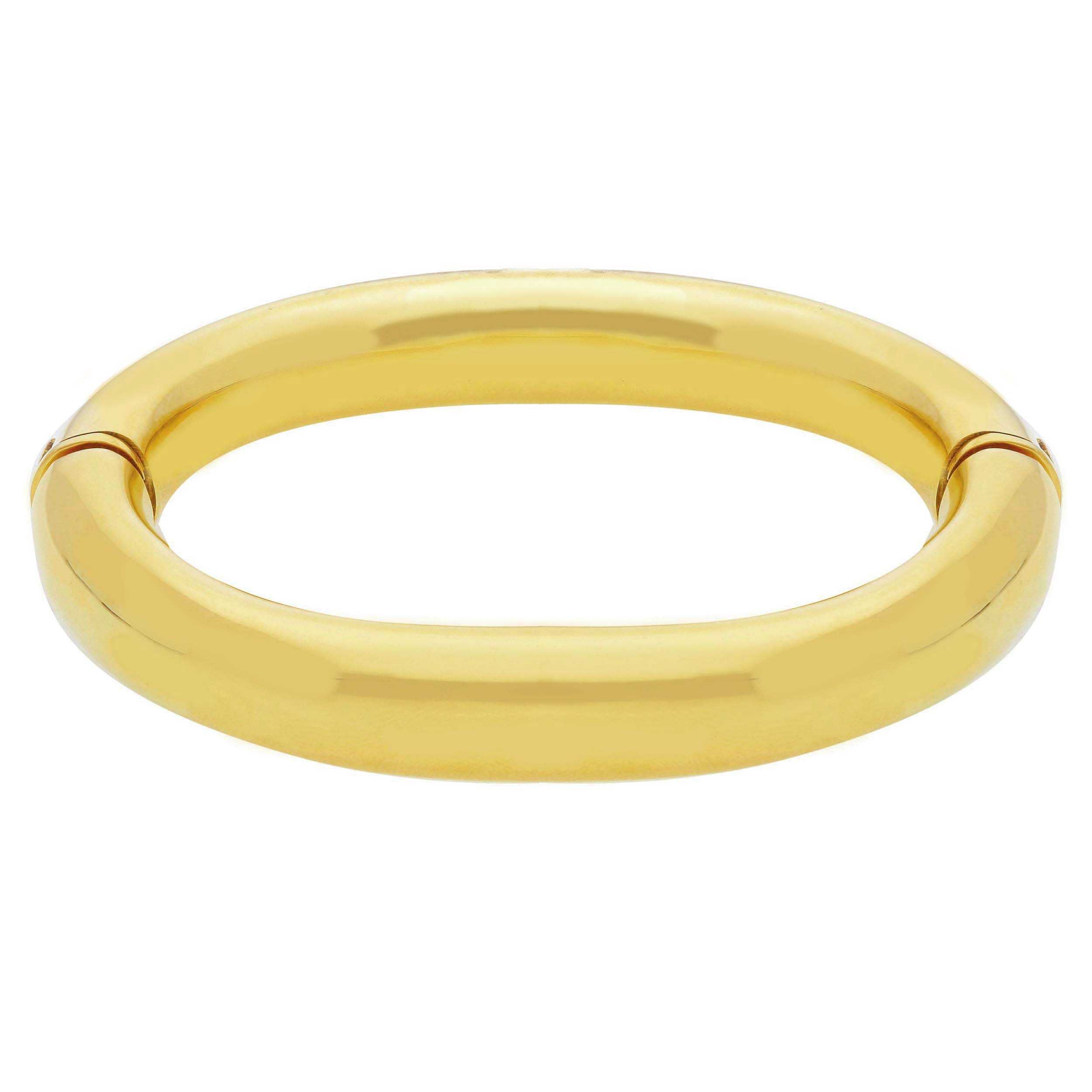 Armreif aus 18 Karat Gelbgold mit runder Form 12 mm - 162617