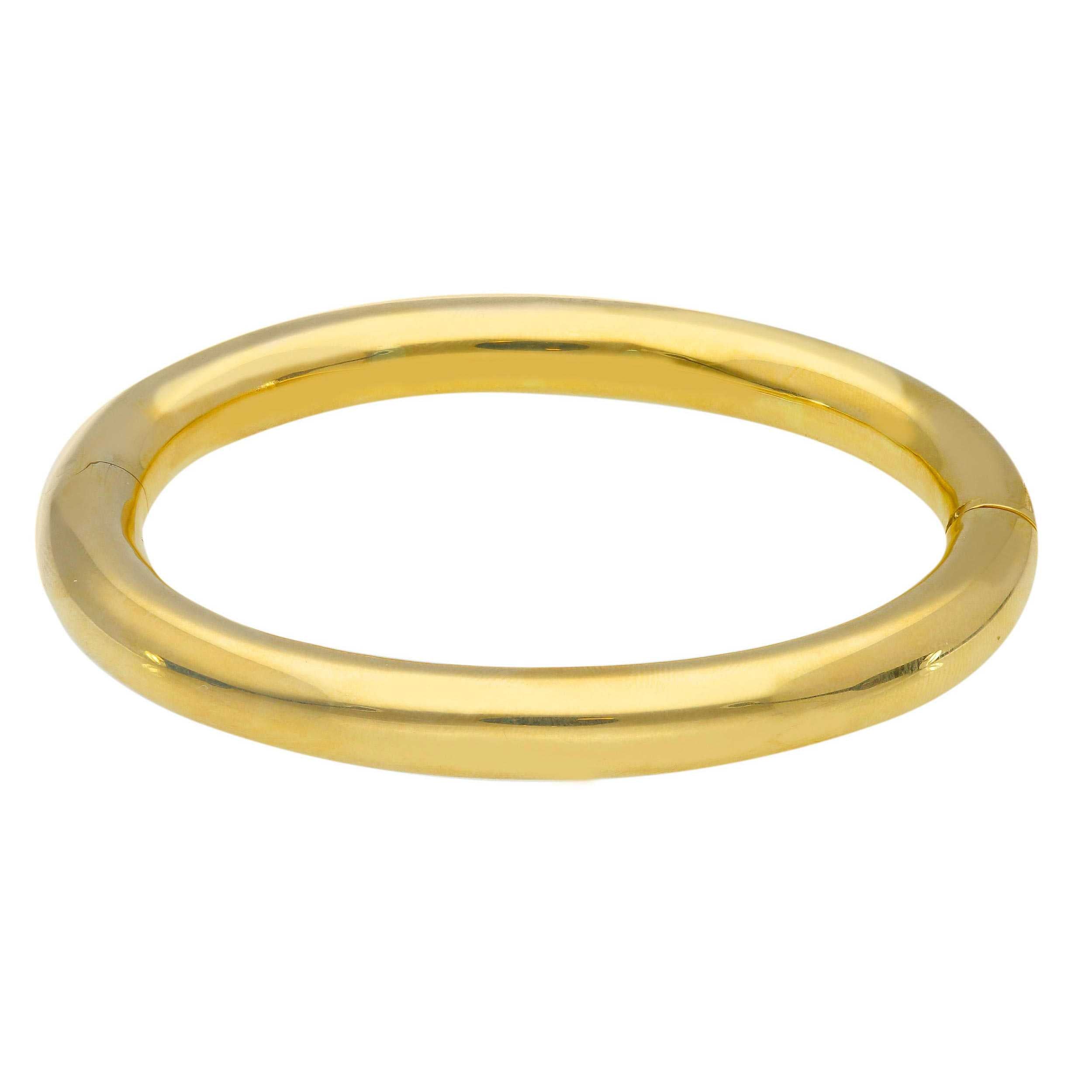 Armreif aus 18 Karat Gelbgold mit runder Form 8 mm und 65 mm Durchmesser - 065098