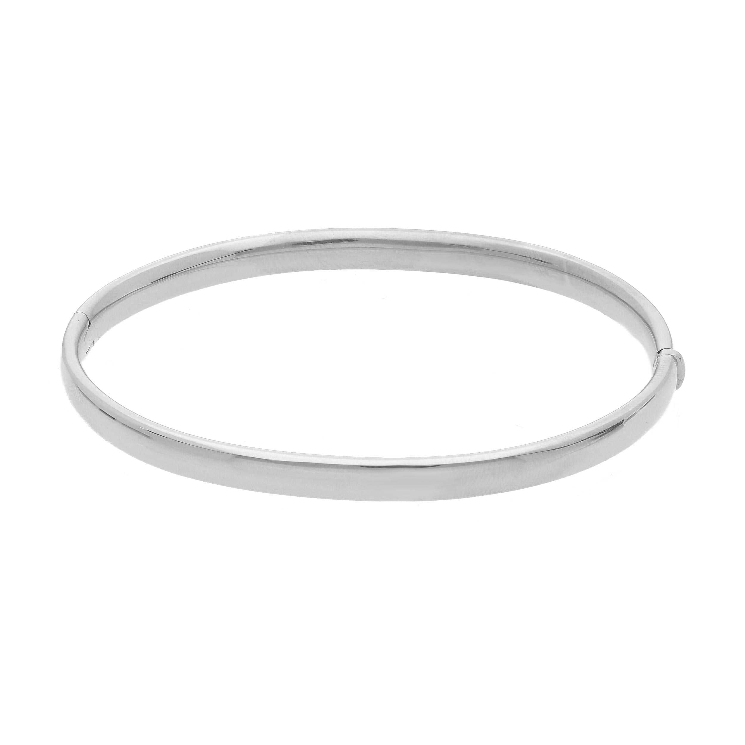 Armreif aus 18 Karat Weissgold Comfort 4.60 × 2.90 mm - 265771