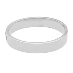Armreif aus 18 Karat Weissgold mit ovalem Profil 12 x 4 mm - 162627