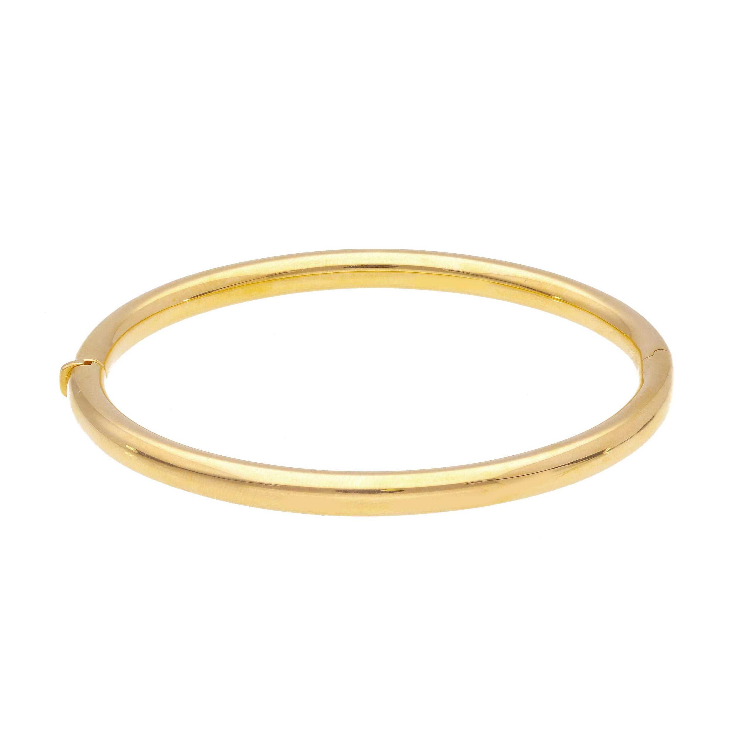 Armreif aus Gelbgold 750 Ø 5 mm, Durchmesser 60 mm - 183573