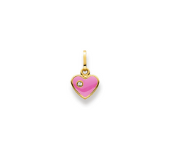 Pendentif coeur en or jaune 18 carats 750 - 8x7 mm