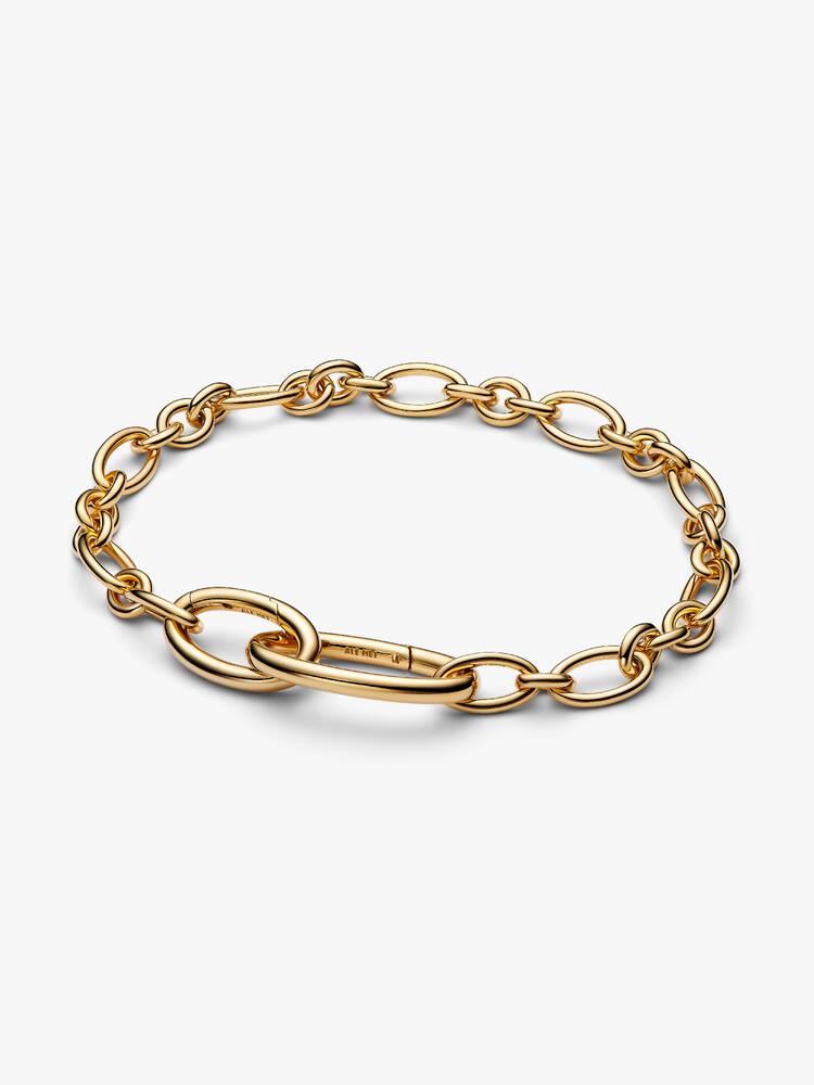 Aufklappbare Ovale Gliederketten-Armband Vergoldet - 564678C00