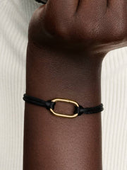 Aufklappbares Glied Kordel Armband Vergoldet - 564680C01-2