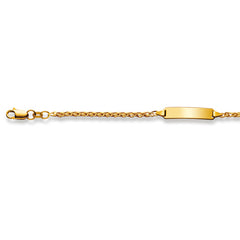 Baby Kinder ID-Armband in 18 Karat Gelbgold mit Gratis Gravur - 1173.01058/1402