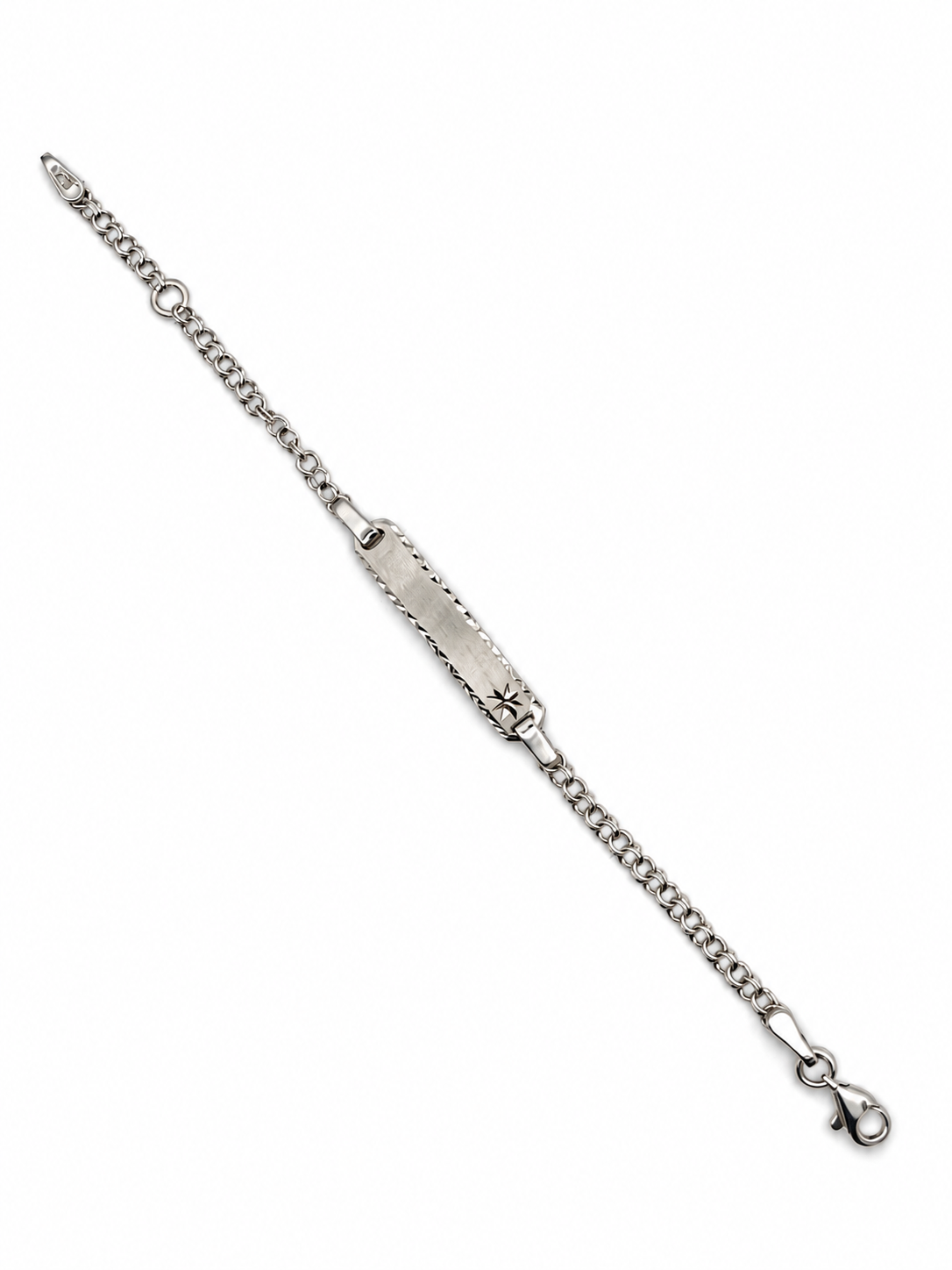 Babyarmband 925 Silber mit Gravurplatte – SB561