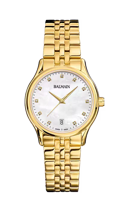 Balmain Beleganza Damenuhr - 32 mm, Zifferblatt mit 11 Diamanten - B8350.33.86