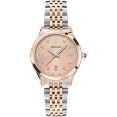 Balmain Classic R Lady 34mm Rosé Bicolor Diamanten – B4318.31.45