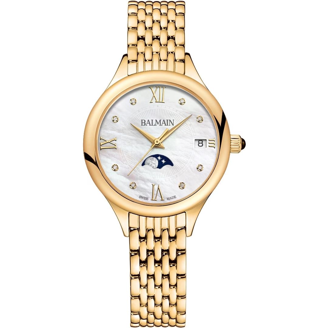 Balmain de Balmain Moon Phase Date Gold Diamanten – B4910.33.85