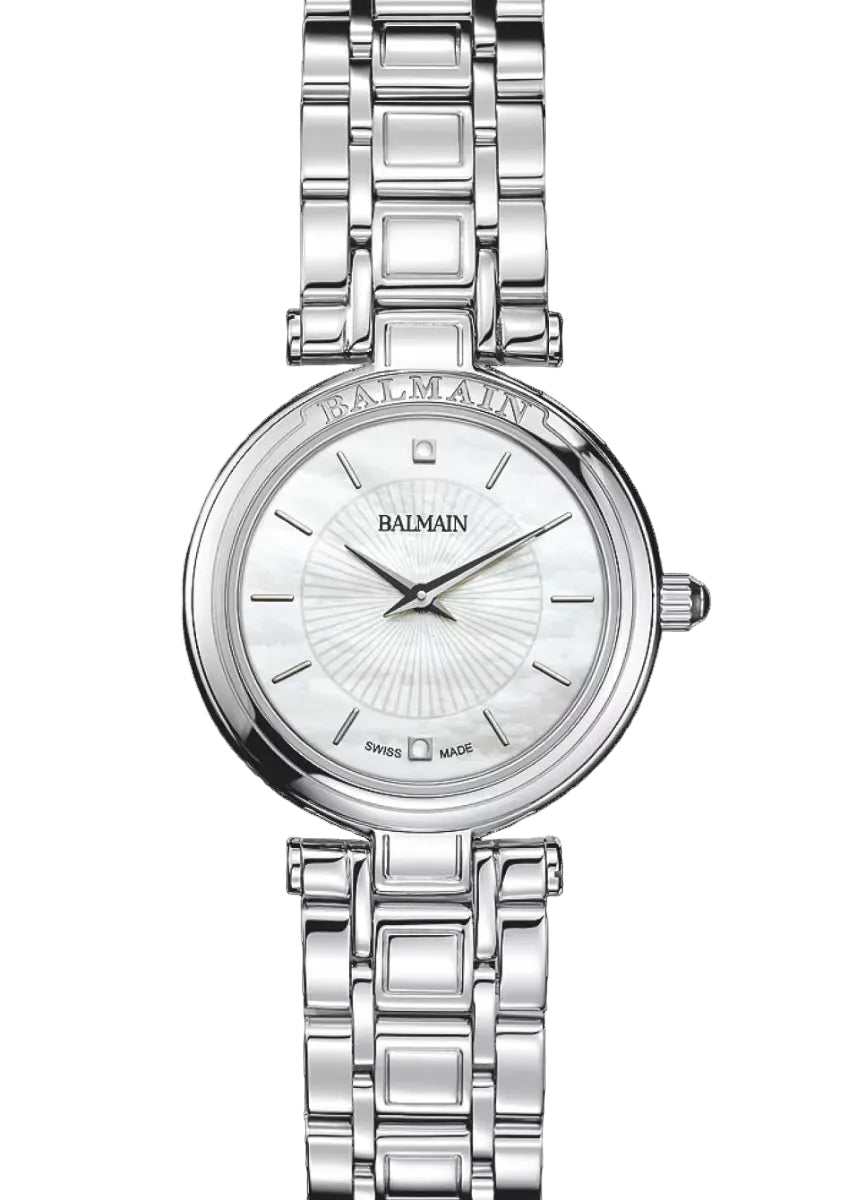 Balmain Haute Elegance 24mm Perlmutt Silber – B8091.33.86