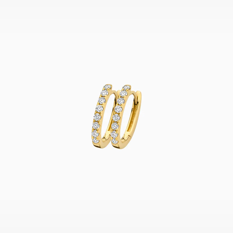 Blush Creolen aus 14 Karat Gold mit Labordiamanten 0.24 ct - LG7006Y