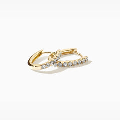 Blush Creolen aus 14 Karat Gold mit Labordiamanten 0.24 ct - LG7006Y