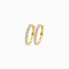 Blush Creolen aus 14 Karat Gold mit Labordiamanten 0.33 ct - LG7012Y