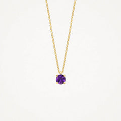 Blush Halskette aus 14 Karat Gold mit Amethyst - 3200YAM