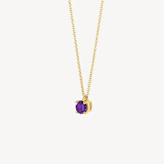 Blush Halskette aus 14 Karat Gold mit Amethyst - 3200YAM