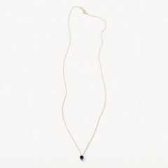 Blush Halskette aus 14 Karat Gold mit blauem Saphir - 3200YBS