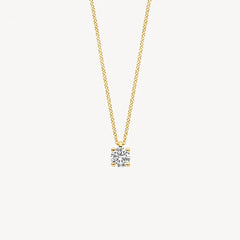 Blush Halskette aus 14 Karat Gold mit Labordiamant 0.20 ct - 3200YLG
