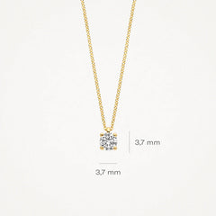 Blush Halskette aus 14 Karat Gold mit Labordiamant 0.20 ct - 3200YLG