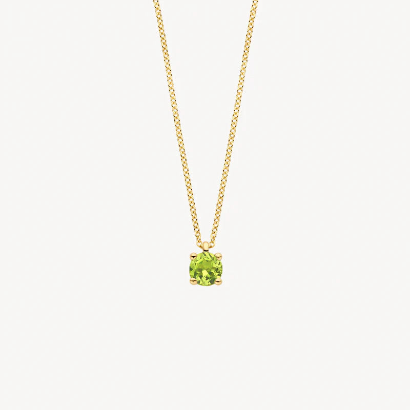 Blush Halskette aus 14 Karat Gold mit Peridot - 3200YGP