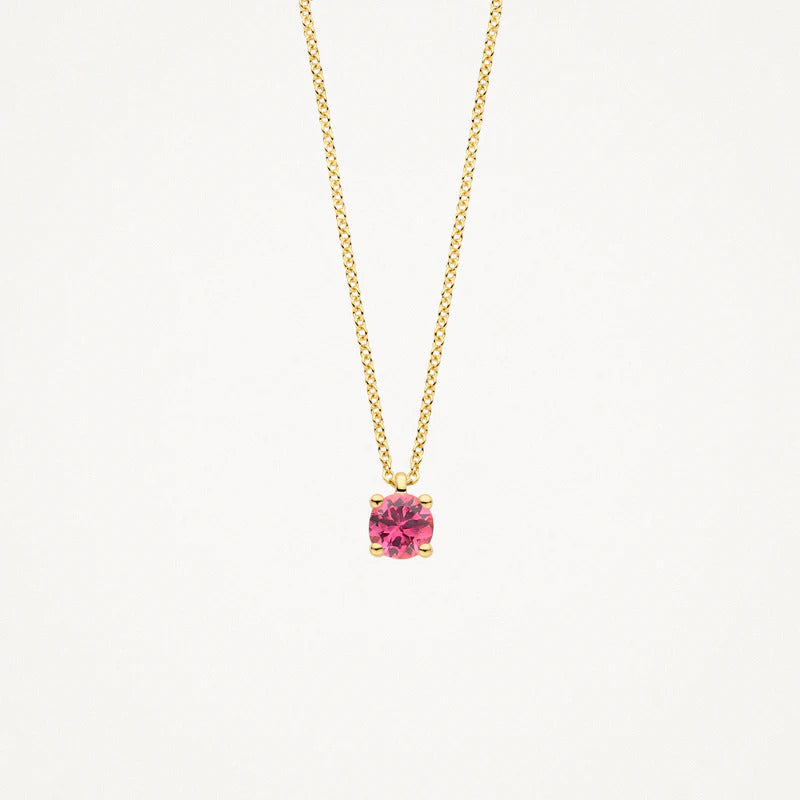 Blush Halskette aus 14 Karat Gold mit rosa Turmalin - 3200YPT