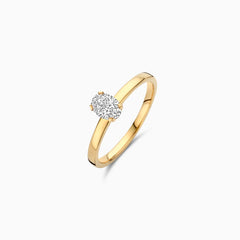 Blush Lab Diamonds Ring LG1019Y - (585er) Gelbgold mit laborgegezüchtetem Diamant