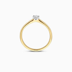 Blush Labordiamant-Ring aus 14 Karat Gelb- und Weissgold 0.20 ct - LG1036B