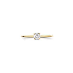 Blush Labordiamant-Ring aus 14 Karat Gelbgold 0.20 ct - LG1079Y/54
