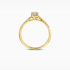 Blush Labordiamant-Ring aus 14 Karat Gold 0.58 ct - LG1006Y/54