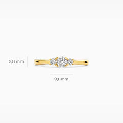 Blush Labordiamant-Ring aus 14 Karat Gold - LG1007Y