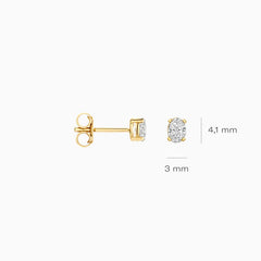 Blush Ohrstecker aus 14 Karat Gold mit Labordiamanten 0.30 ct - LG7026Y