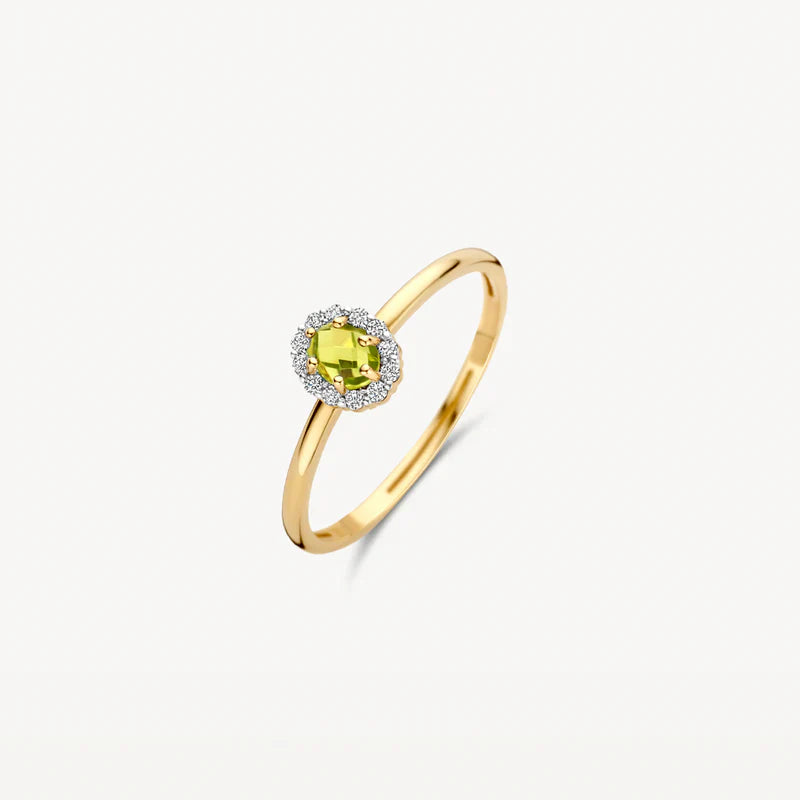 Blush Ring 1258YGP - (585er) Gelbgold mit Peridot und Zirkonia