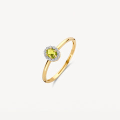 Blush Ring 1258YGP - (585er) Gelbgold mit Peridot und Zirkonia