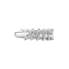 Breite Halbmemoire Navette Labordiamantring – Eleganter Ring mit Labordiamanten - 41062990