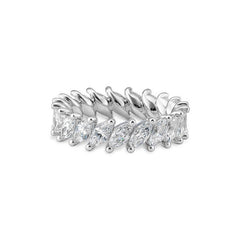 Breiter Memoire Navette Labordiamantring – Eleganter Ring mit Labordiamanten - 41062960
