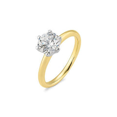Bague de fiançailles bicolore Breuning à 6 griffes avec diamants de laboratoire - 41061510